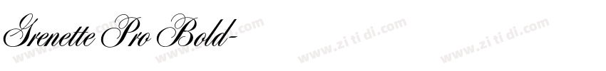 Grenette Pro Bold字体转换